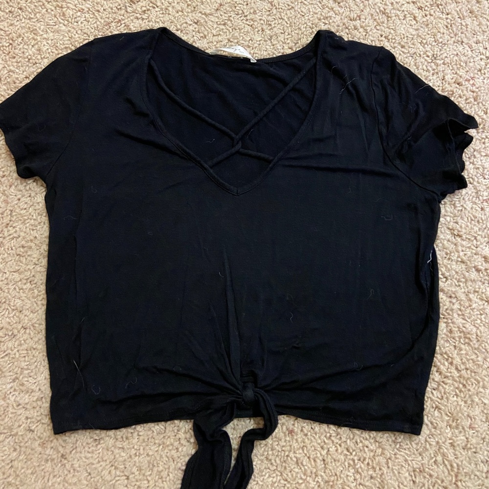 Black crop top